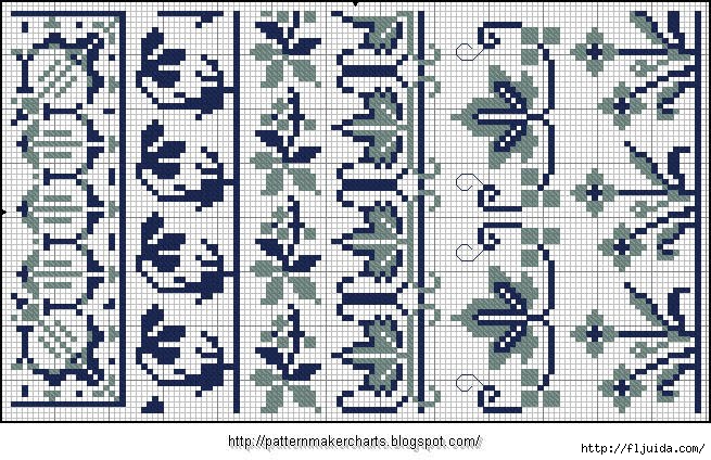 Alphabete und Muster zum Wäschezeichnen und Sticken 18 (655x424, 275Kb)