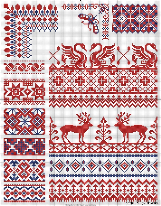 Collected velikorusskih and malorossiyskih patterns for embroidery - 07 (546x700, 548Kb)