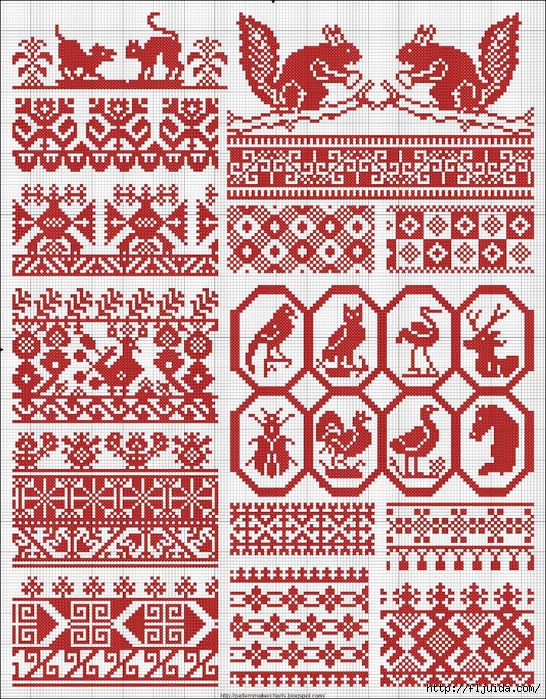 Collected velikorusskih and malorossiyskih patterns for embroidery - 11 (546x700, 552Kb)
