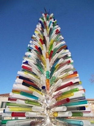 Новогодняя елка из пластиковых ложек своими руками | Новини в Час Пік