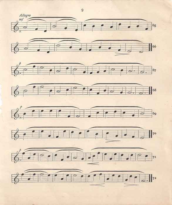 Music Sheet Leaping Frog Designs (586x700, 300Kb)