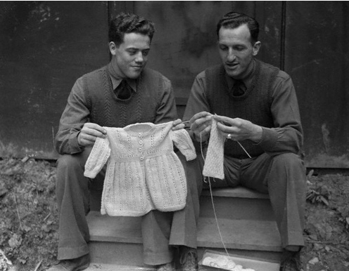 men vintage knitting flickr (496x386, 190Kb)