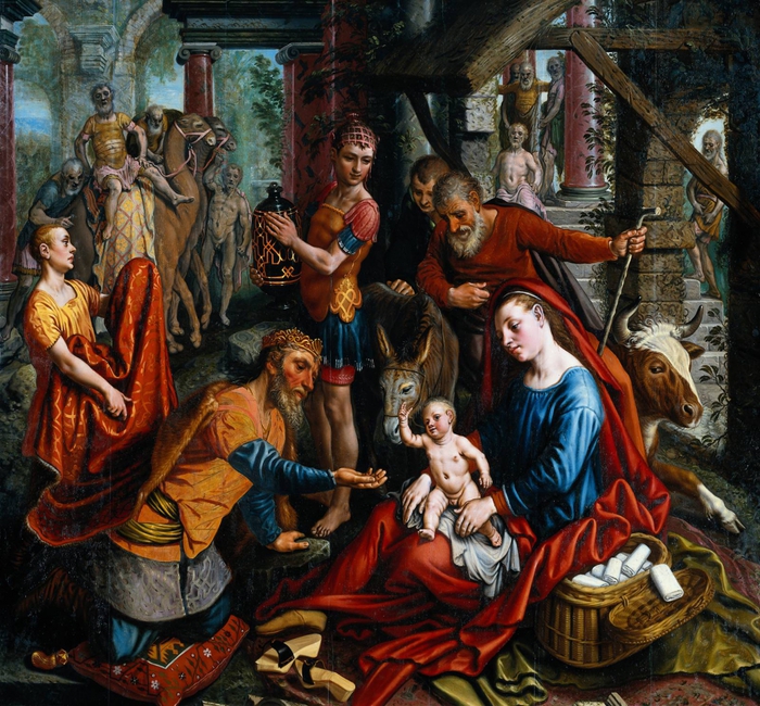 4000579_Middle_panel_of_a_triptych_The_Adoration_of_the_Magi (700x650, 434Kb)