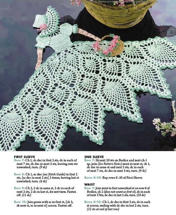 Crinoline Lady Doily Crochet Pattern PDF Lady Applique Patterns