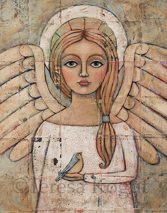 ANGELIC VISION 11x14 print on wood by Teresa Kogut (549x700, 190Kb)