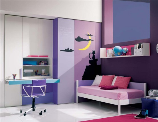 Luxury-Teen-Bedroom-with-Purple-Wall (554x427, 43Kb)