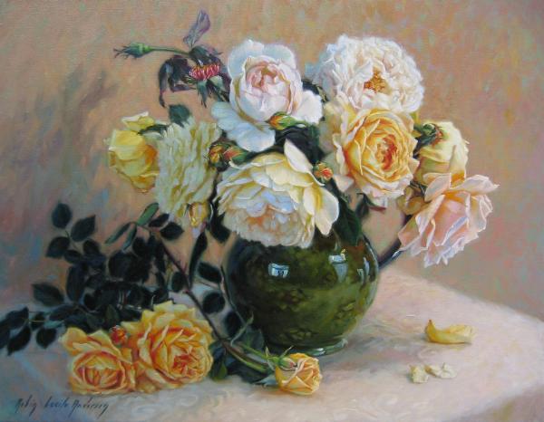 Yellow_roses_in_green_vase-600x466 (600x466, 40Kb)