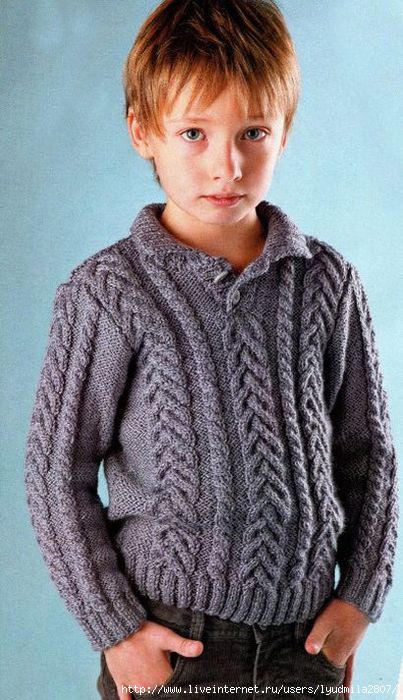 Связать свитер для мальчика – модные модели
