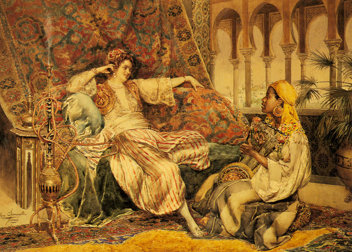 3623822_ettoresimonettiitalianpainter18571909theserenadeinthepalace (700x501, 223Kb)