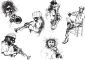 4188253_15832190musiciansjazzmendrawingscollection (168x118, 8Kb)