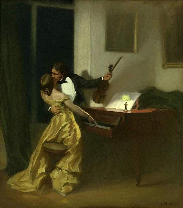 Kreutzer Sonata (1901). René François Xavier Prinet (French, 1861-1946). (615x700, 37Kb)
