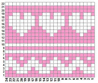 Жаккард сердце схема спицами