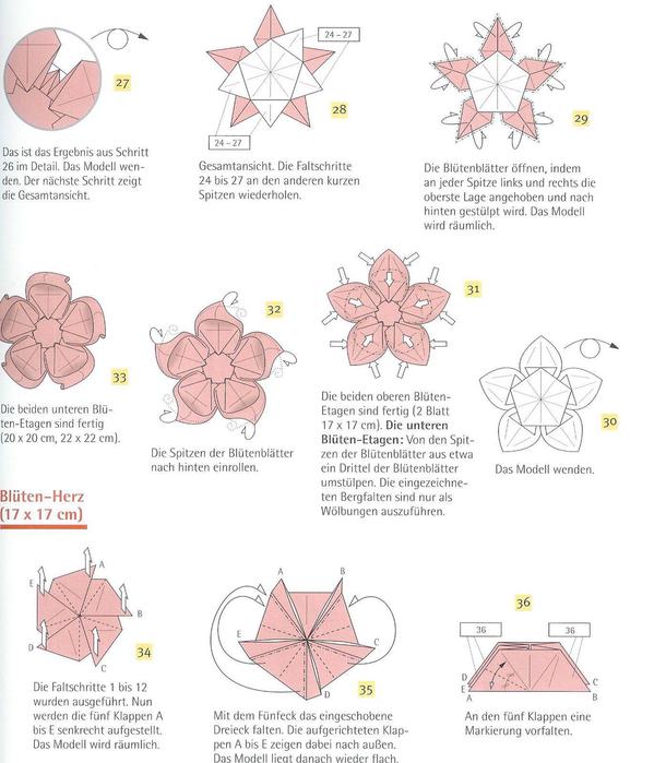Из бумаги схема розы