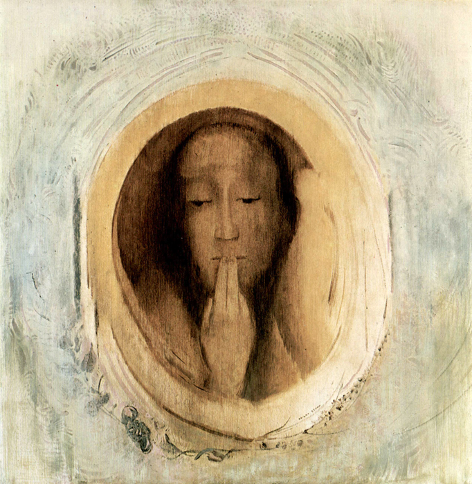 Odilon Redon, Silence, 1900 (682x700, 490Kb)
