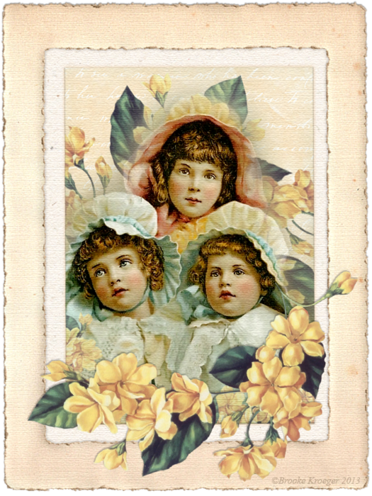 Girls With Yellow Blooms_Brooke Kroeger  (525x700, 732Kb)