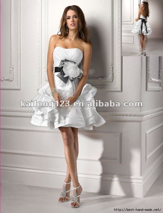 Strapless-Tiered-Skirt-Feather-Crystal-Flower-Belt-Satin-Organza-Sexy-Short-Wedding-Dresses (538x700, 131Kb)