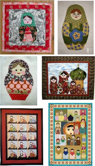 Matryoshka quilt montage at Quilt Inspiration, quiltinspiration.blogspot.com (399x700, 256Kb)
