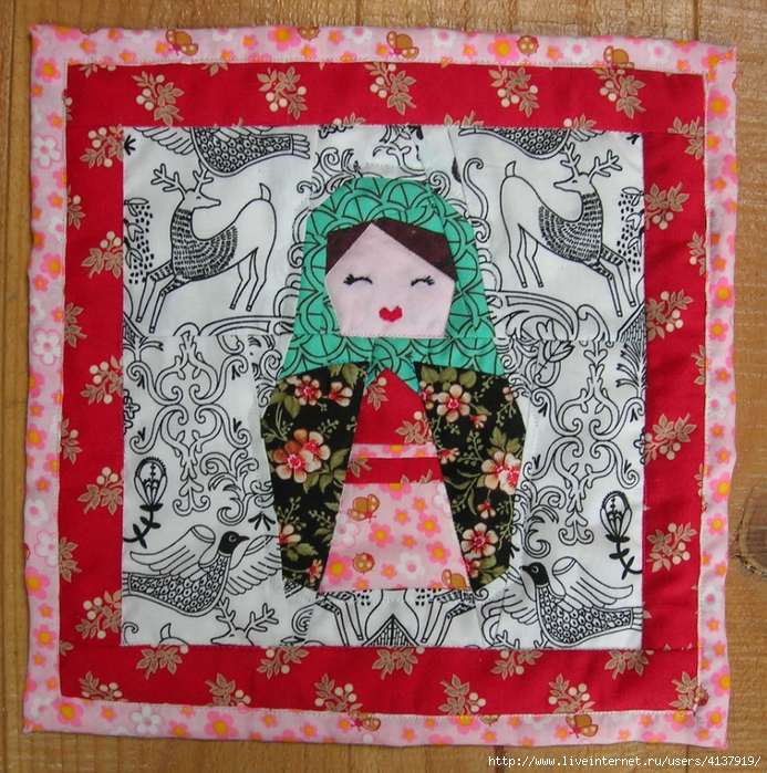 matryoshka mini quilt at bubblestitchquilts.blogspot.com (693x700, 484Kb)