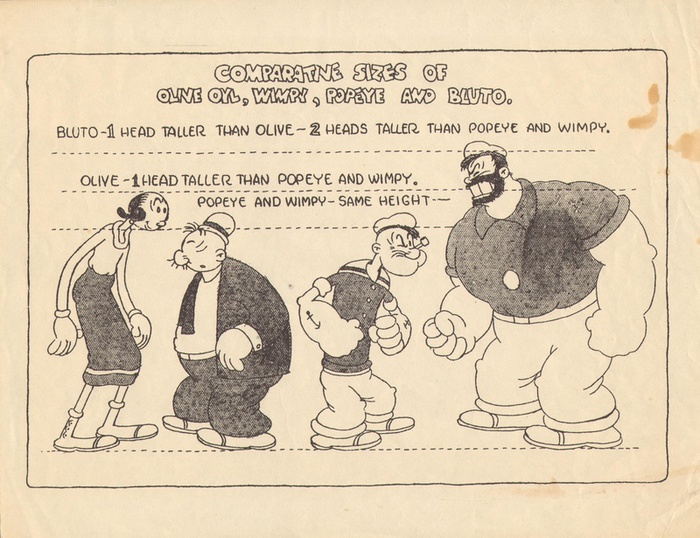 popeye, bluto, olive, wimpy model (700x538, 155Kb)