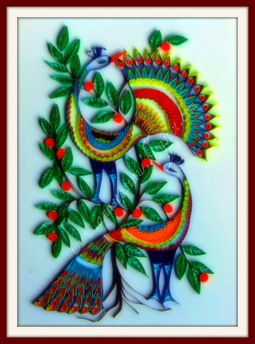 Creative Quilling - Peacocks (519x700, 245Kb)