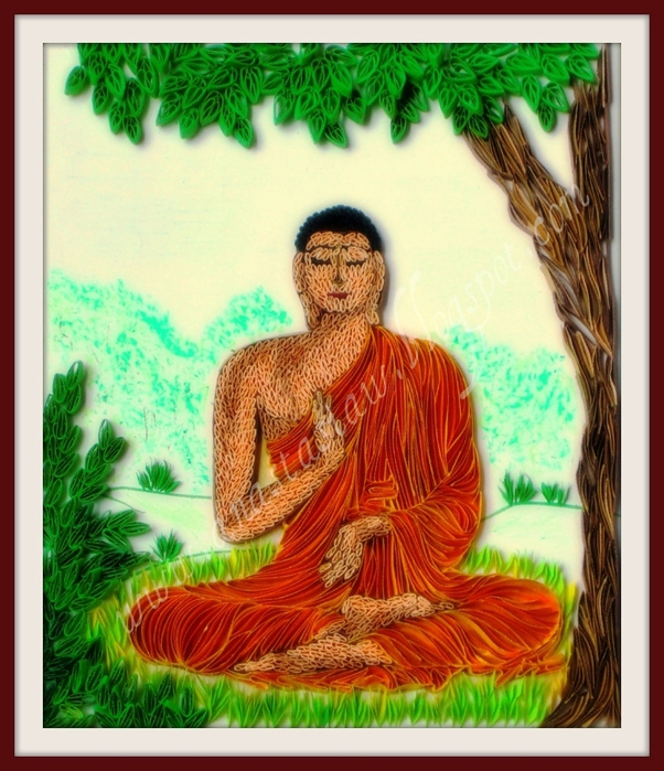 Lord Budda in quilling (602x700, 315Kb)