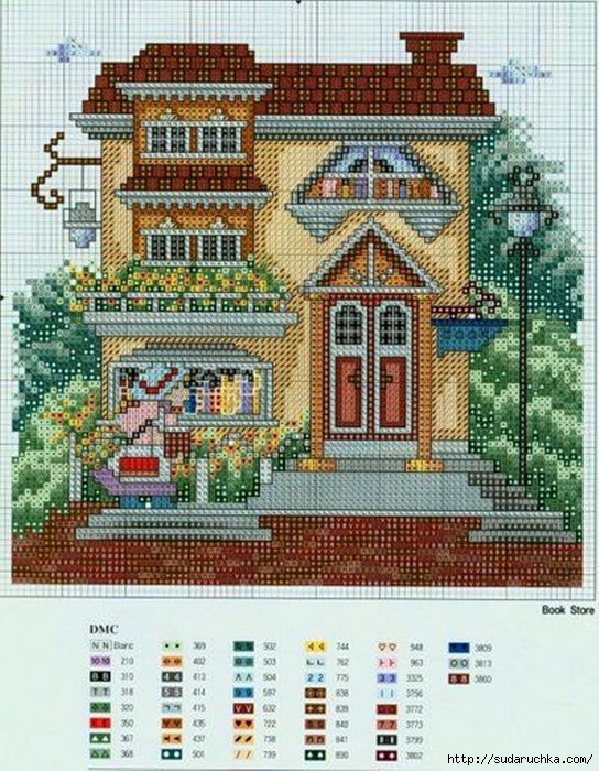 Схемы вышивки, похожие на «Красивый дом» (№754941) по сюжету