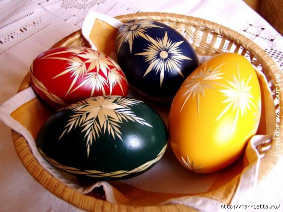 пасхальные яйца декор соломкой (18) (570x427, 139Kb)