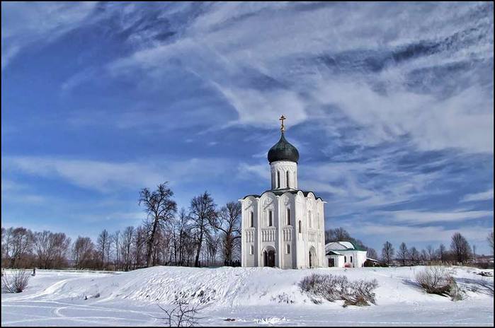 Храм Покрова на Нерли зимой