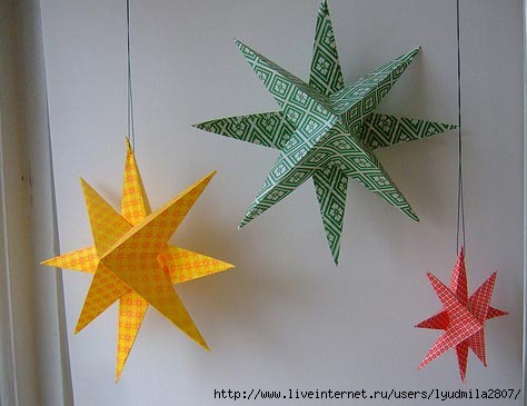 Оригами звезда из частей (42 фото)
