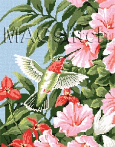 Shema-vyshivki-krestom-Hummingbird-Fuchsias (235x300, 28Kb)