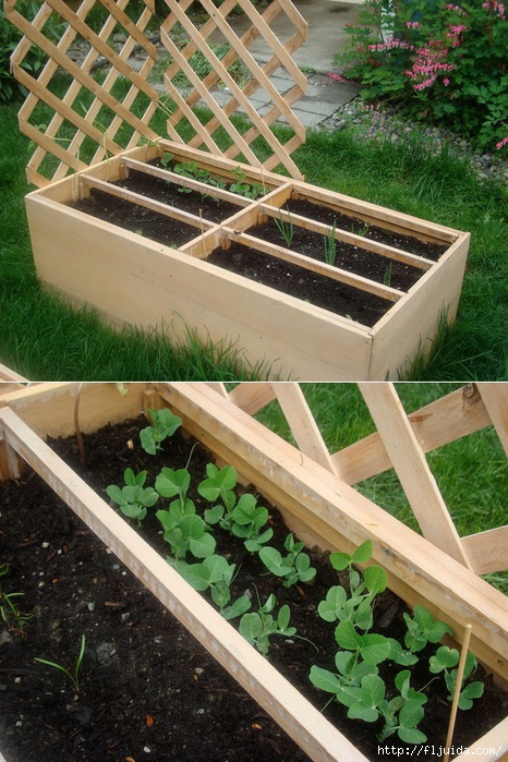 Recycled Dresser into raised vegetable garden bed (466x700, 276Kb)