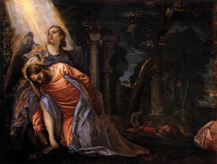 15 Paolo Veronese (1528-1588). Christ in the Garden of Gethsemane 1583 (700x530, 102Kb)
