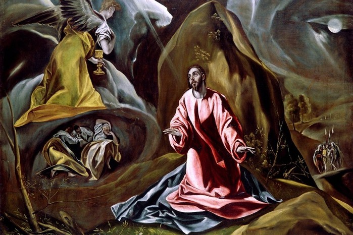 16   -    -The Agony in the Garden, El Greco, 1590-1600 (700x466, 113Kb)