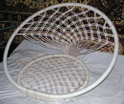 Плетеное кресло подвесное макраме своими руками