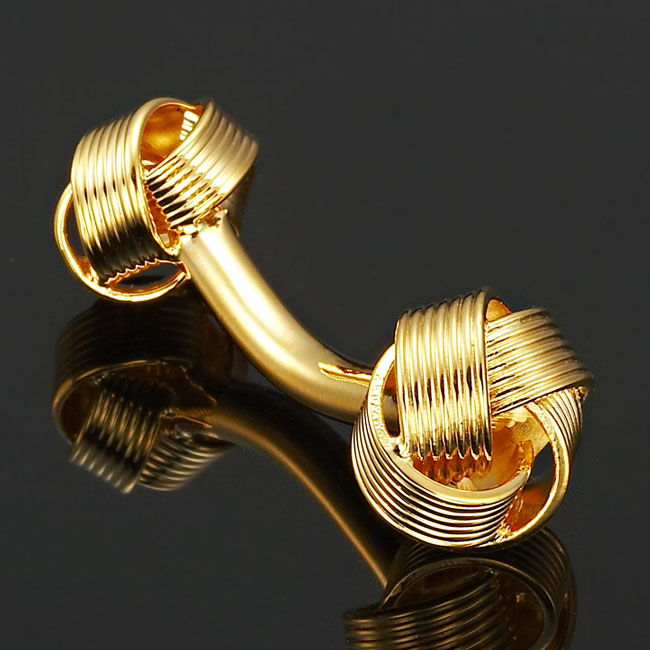 Amazing-RnB-Gold-Plated-Two-Sided-Love-Knot-Cufflinks (650x650, 73Kb)