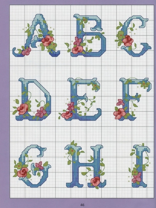 Отличный журнал вышивки Marie Barber - Cross-Stitch Florals (40) (527x700, 294Kb)