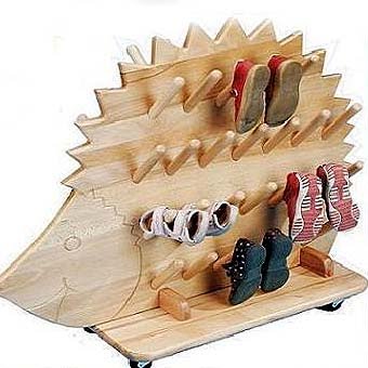 Полка для обуви деревянная под старину