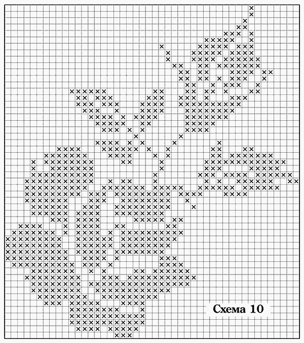 Филейное вязание цветов крючком: розы со схемами и описанием