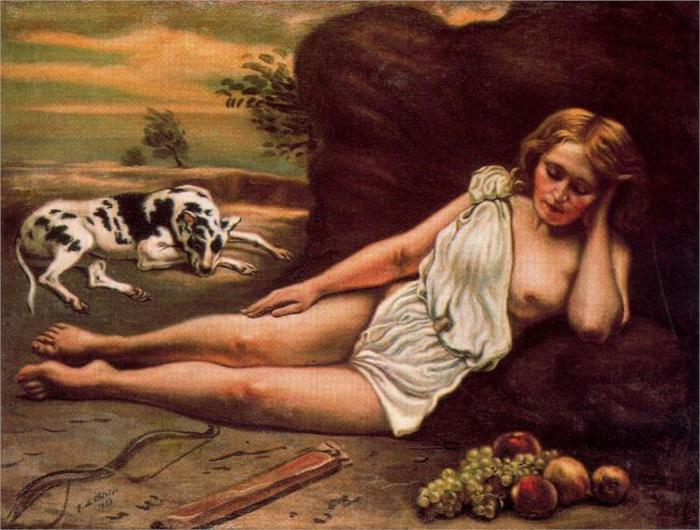 Диана спит в лесу, 1933 (700x530, 62Kb)