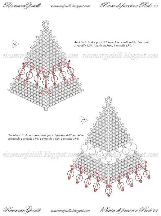Tutorial Orecchini Punta di freccia e Perle-3 (519x700, 180Kb)