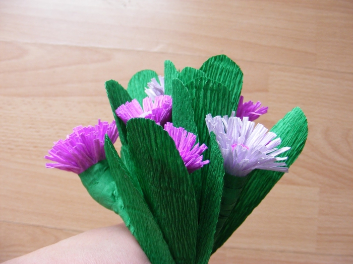 Цветы из Гофрированной бумаги Мастер Класс DIY Corrugated Paper Flowers Master Class