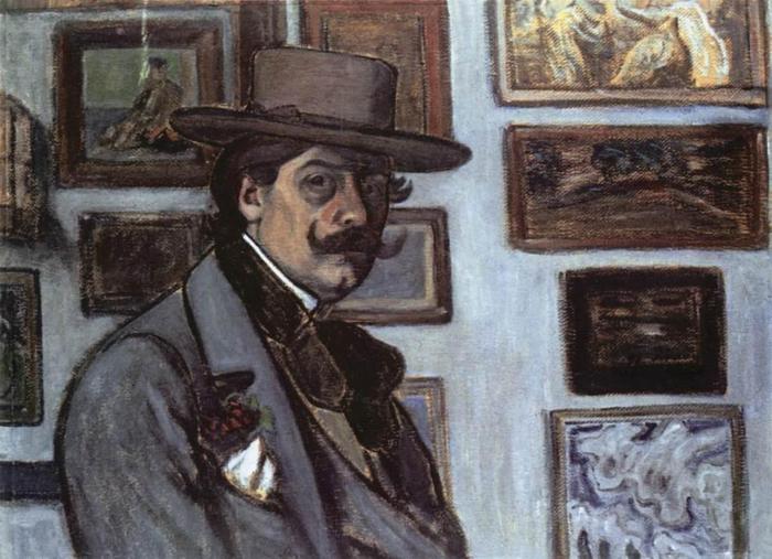 Rippl-Ronai_Jozsef-Self-portrait_in_a_Brown_Hat (700x507, 63Kb)