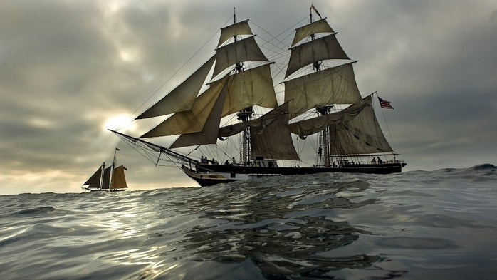 -Sunset-Ocean-World-Point-Ships-Pirates-California-Parade-Fresh-New-Hd-Wallpaper-- (700x393, 74Kb)