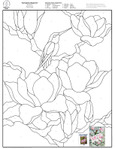  Stained Glass Patterns for FREE 008 Springtime Magnolia (540x700, 100Kb)