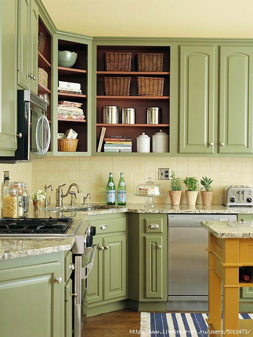 green-cabinets-nickel-pulls-bhg (516x688, 221Kb)