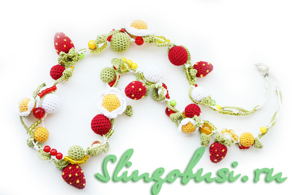 Вязаный листик клубники ✿ Вязание крючком ✿ Knitted Strawberry Leaf ✿ Crochet