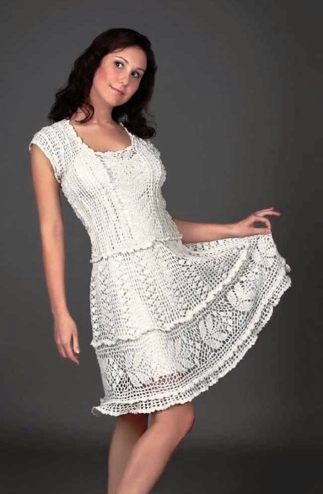 л milky white exclusive crochet dress (458x700, 140Kb)