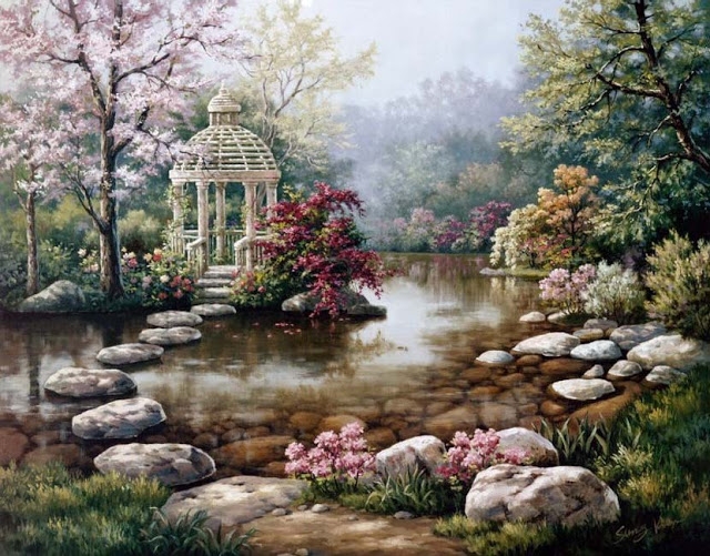 Райское наслаждение от Sung Kim 1940 - South Korea. ПЕЙЗАЖИ (30) (640x501, 304Kb)