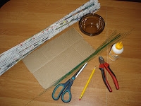 Плетение из газет. Подробный фото мастер-класс по плетению корзинки ЯБЛОЧКА (3) (200x150, 27Kb)