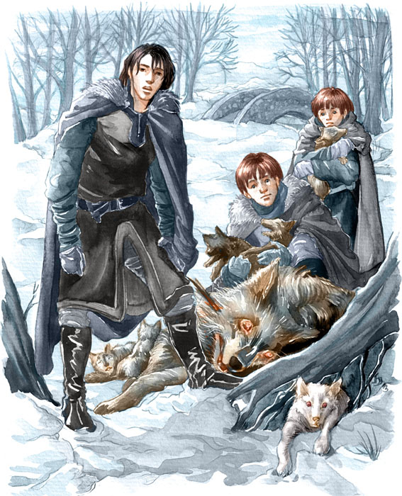Direwolves_in_the_snow (567x700, 388Kb)